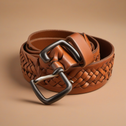 Cinturón de cuero repujado